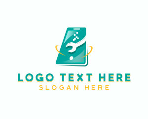 Mobile - Wrench Phone Tech logo design