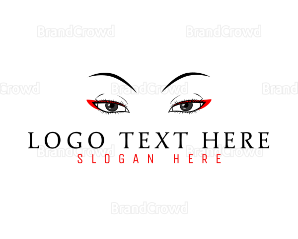 Feminine Eye Makeup Logo