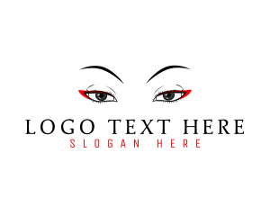 Brow Lounge - Feminine Eye Makeup logo design