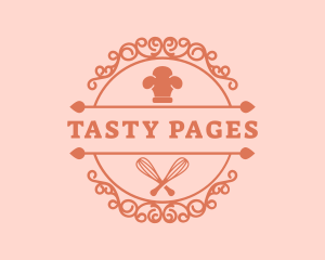 Chef Hat Whisk Bakery logo design