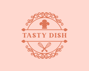 Chef Hat Whisk Bakery logo design