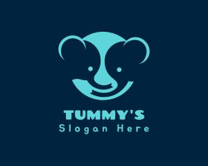 Nursery - Cute Cartoon Elephant logo design