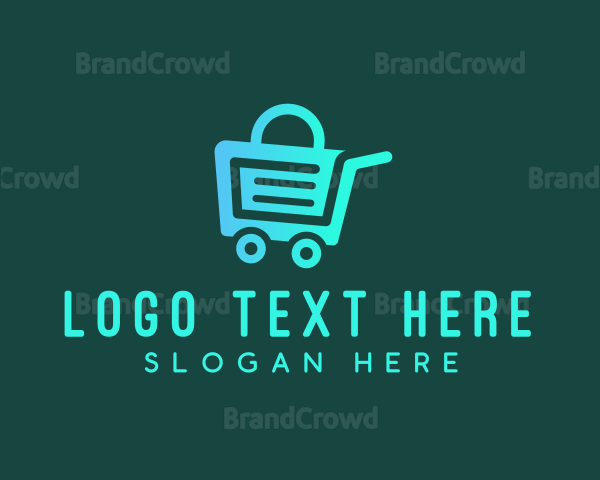 Grocery Market Cart Logo