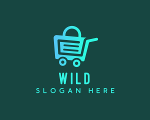 Marketplace - Grocery Market Cart logo design