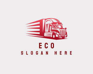 Logistics Truck Transportation Logo