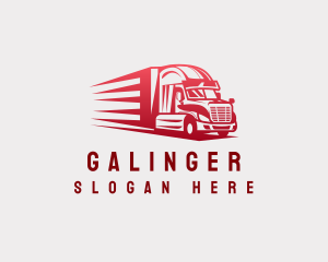 Logistics Truck Transportation Logo