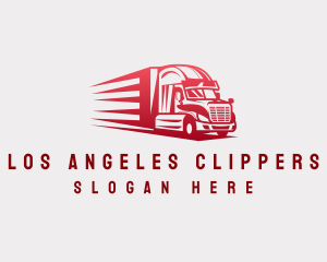 Logistics Truck Transportation Logo