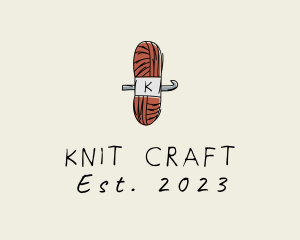 Crochet Knitting Yarn logo design