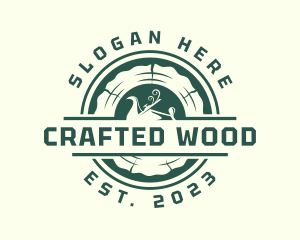 Wood Carpenter Workshop logo design