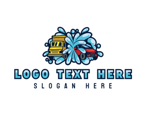 Truck - Car Truck Wash logo design