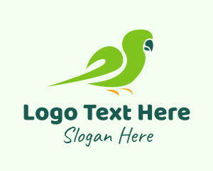 Pet Shop - Green Parakeet Bird logo design