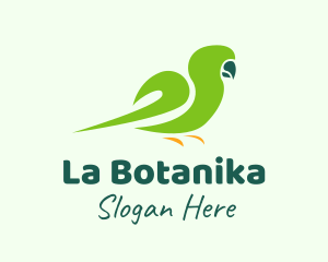 Green Parakeet Bird  Logo