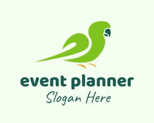 Vet - Green Parakeet Bird logo design