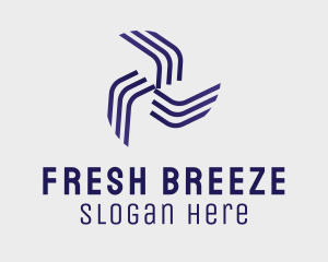 Breeze - Abstract Fan Ventilation logo design