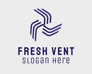 Vent - Abstract Fan Ventilation logo design