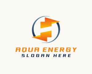 Flash Charging Energy Lightning logo design