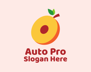 Fresh Peach Slice  Logo