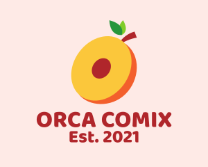 Fresh - Fresh Peach Slice logo design