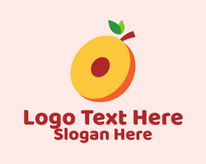 Fresh Peach Slice  Logo