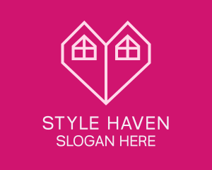 Hostel - Duplex Heart House logo design