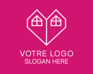 Property Developer - Duplex Heart House logo design