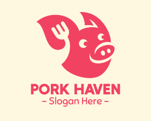 Happy Pork Restaurant logo design