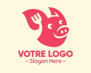 Restaurant - Happy Pork Restaurant logo design