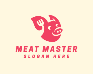 Happy Pork Restaurant logo design