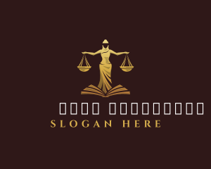 Justice - Female Law Scale logo design