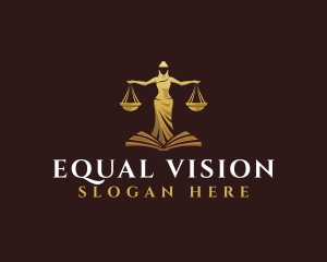 Equality - Female Law Scale logo design