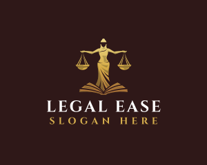 Law - Female Law Scale logo design