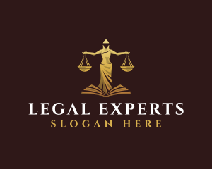 Law - Female Law Scale logo design