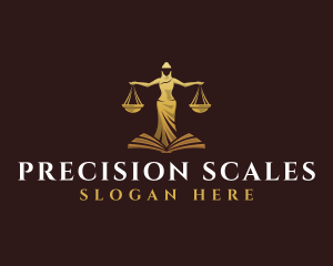 Female Law Scale logo design