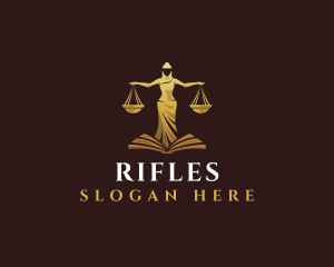Legal Advice - Female Law Scale logo design