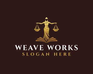 Female Law Scale logo design