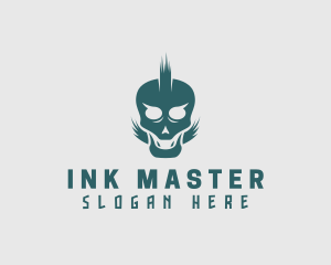 Punk Skull Tattoo logo design