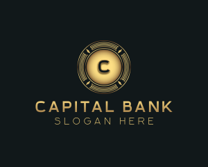 Bank - Cryptocurrency Coin Banking logo design