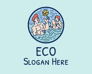 Ocean - Water Volleyball Guys logo design