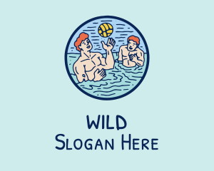 Pool - Water Volleyball Guys logo design