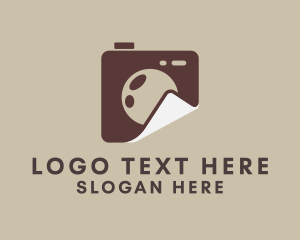 Vlogger - Camera Picture Fold logo design