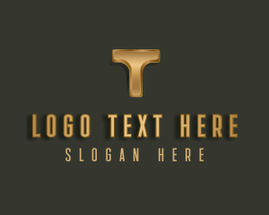 Luxury - Metallic Luxury Letter T logo design