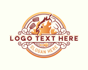 Grill - Chicken Grill Cuisine logo design