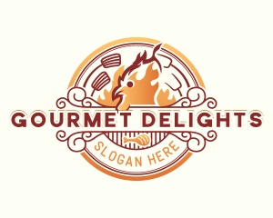 Chicken Grill Cuisine logo design