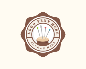 Hobby - Sewing Pin Needle Cushion logo design