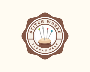 Alterations - Sewing Pin Needle Cushion logo design