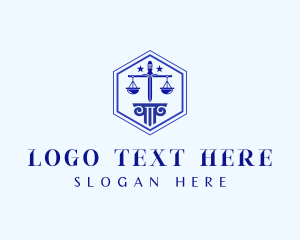 Empowerment - Column Justice Scale logo design
