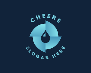 Gradient Liquid Droplet Logo