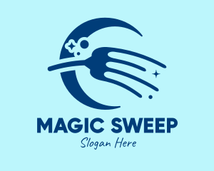 Blue Moon Broomstick logo design