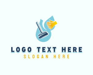 Plunger - Housekeeping Sanitation Cleaner logo design