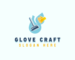 Gloves - Housekeeping Sanitation Cleaner logo design